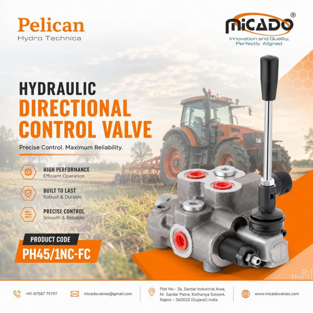 Hydraulic Control Valve Manufacturers in India producing precision valves
