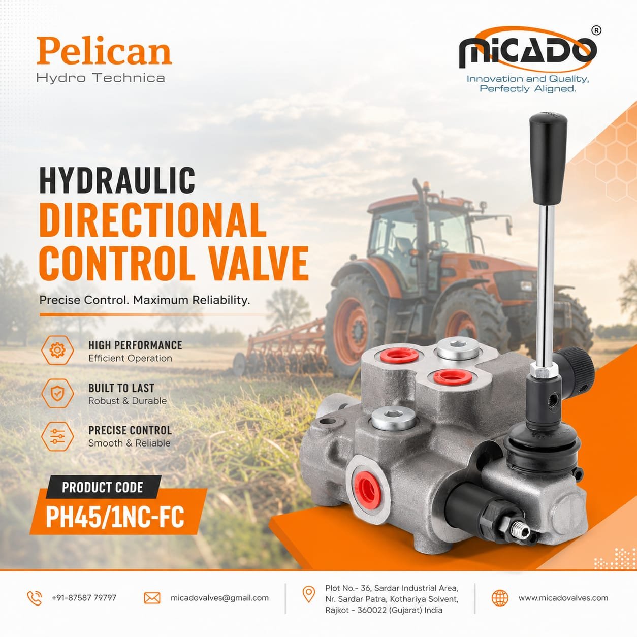 Hydraulic Control Valve Manufacturers in India producing precision valves