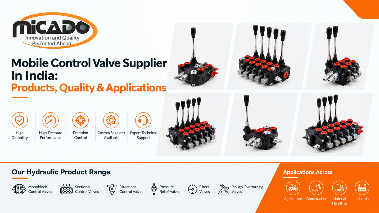 Mobile control valve supplied by a leading manufacturer in India