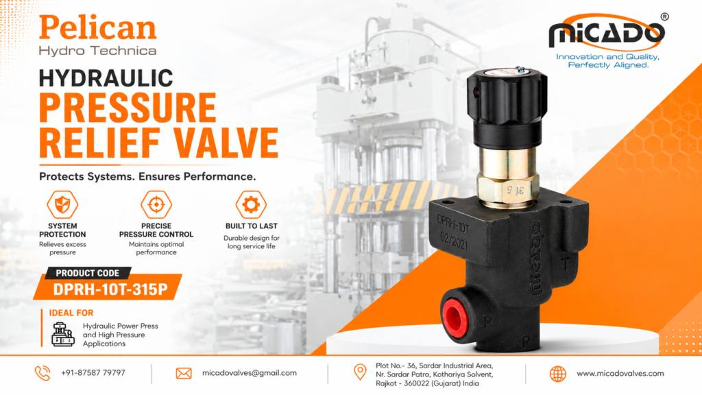 Direct acting pressure relief valve manufactured by a leading pressure relief valve manufacturer in India