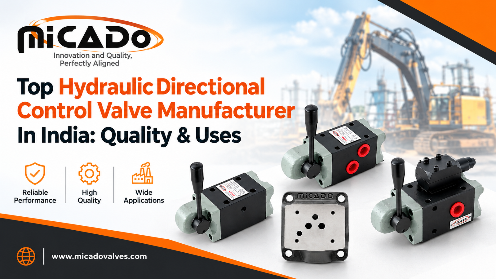 Hydraulic directional control valve manufactured by a leading supplier in India