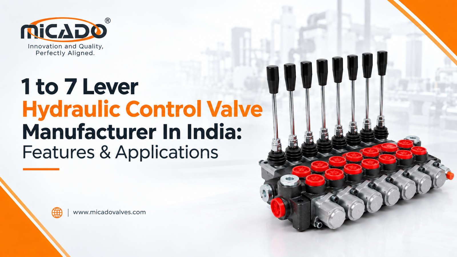 1 to 7 lever hydraulic control valve manufactured in India